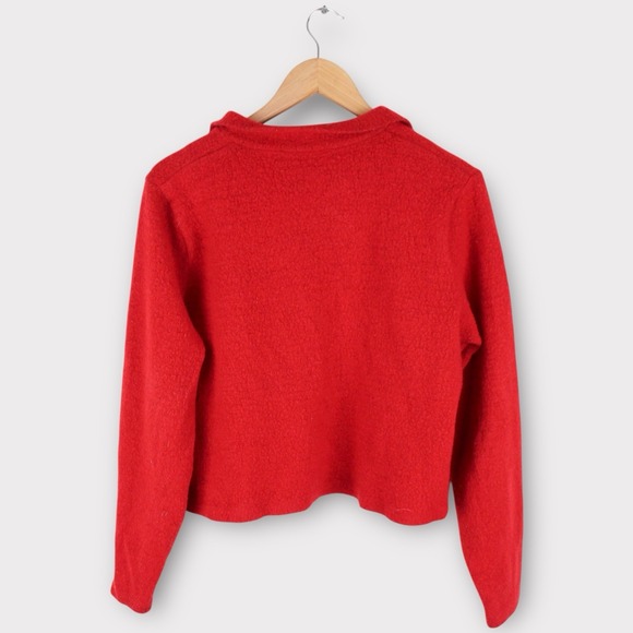 Vintage Ralph Lauren RL2000 Red Cropped Pullover Sweater Women's Small - Picture 7 of 7